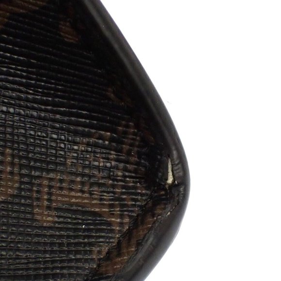 CELINE Mini Vertical Cabas 2Way Hand Bag Triomphe Canvas Leather Brown - Picture 8 of 16